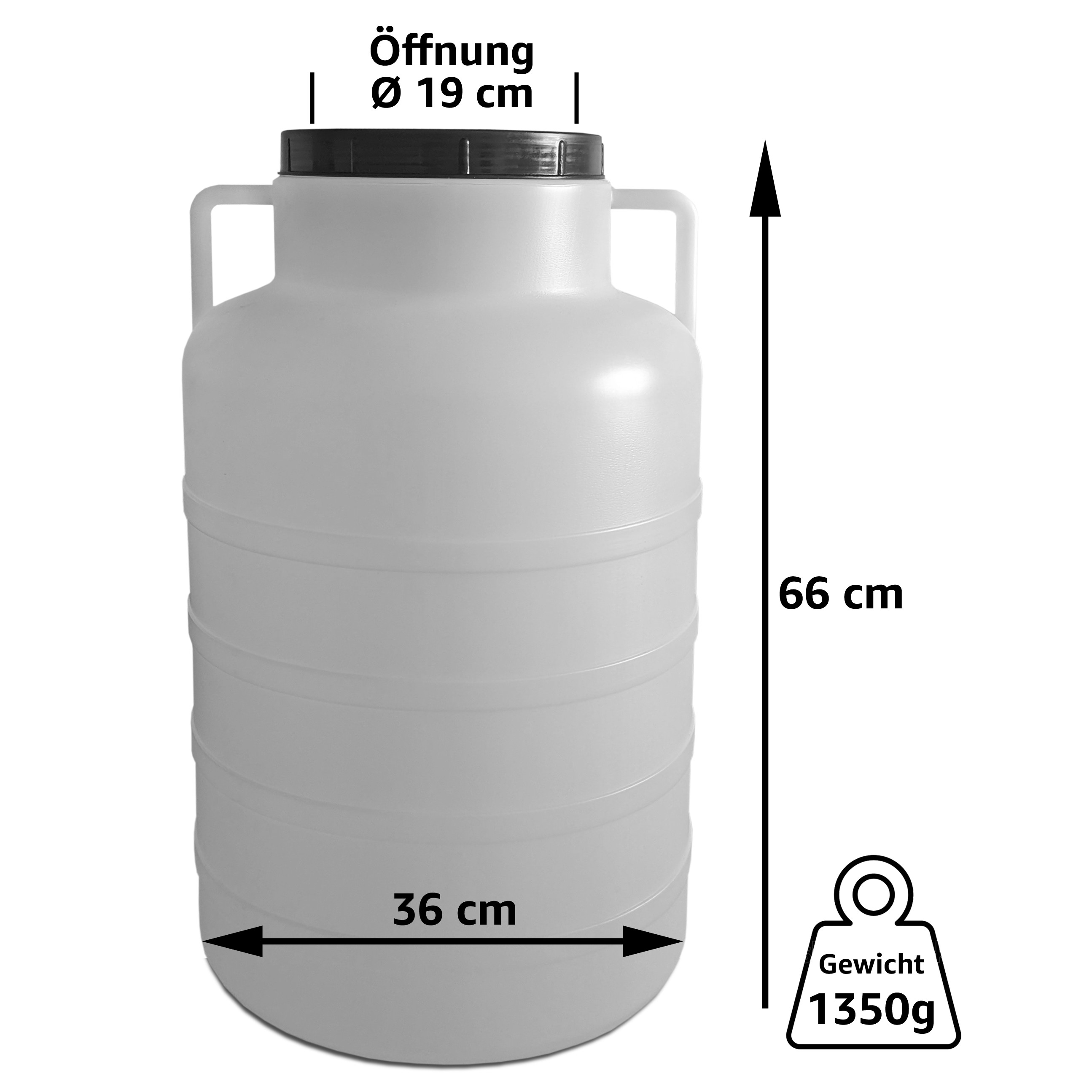 22534_bemassung 60 Liter Schraubdeckelfass rund