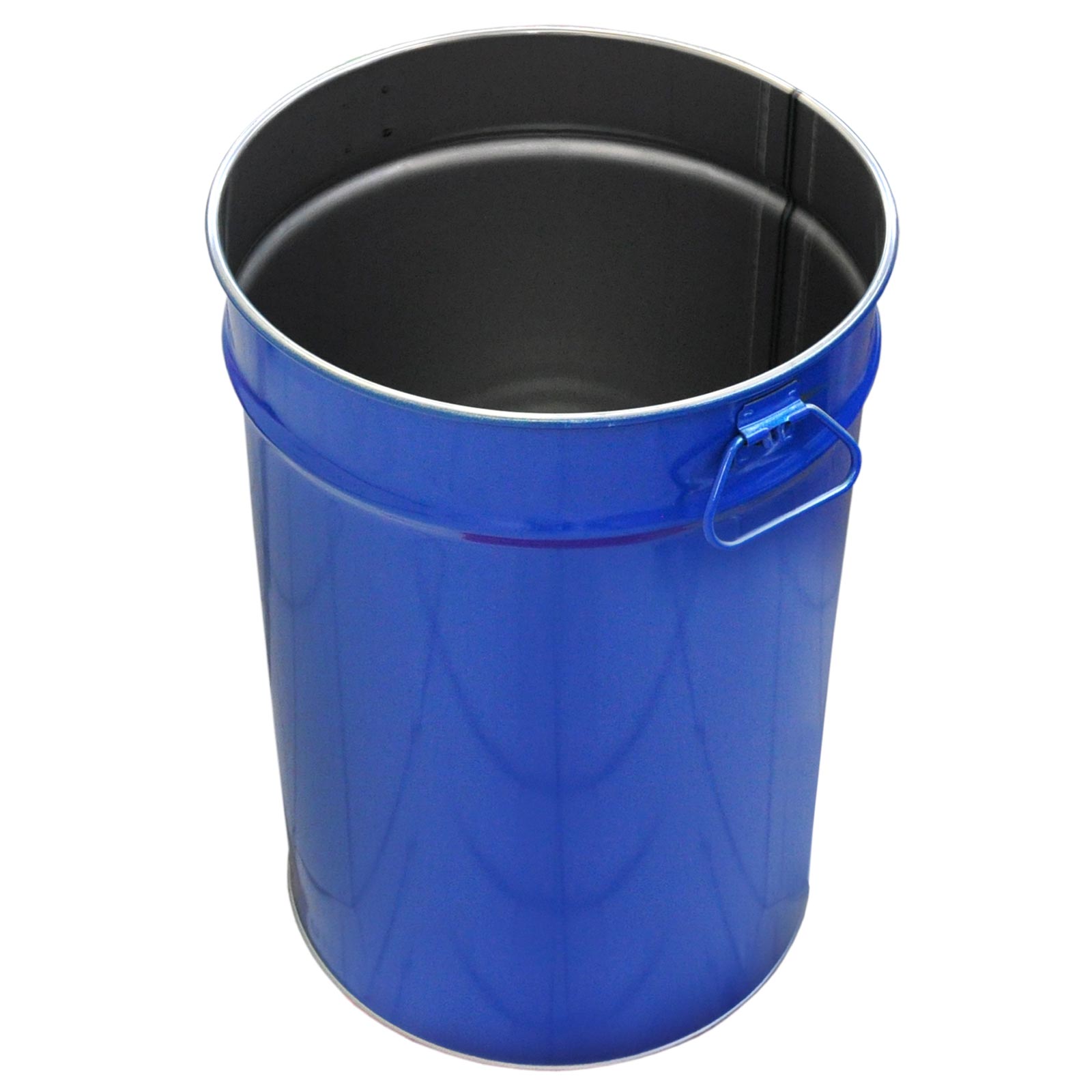 23021_1d Stahlfass 60 Liter Deckelfass blau