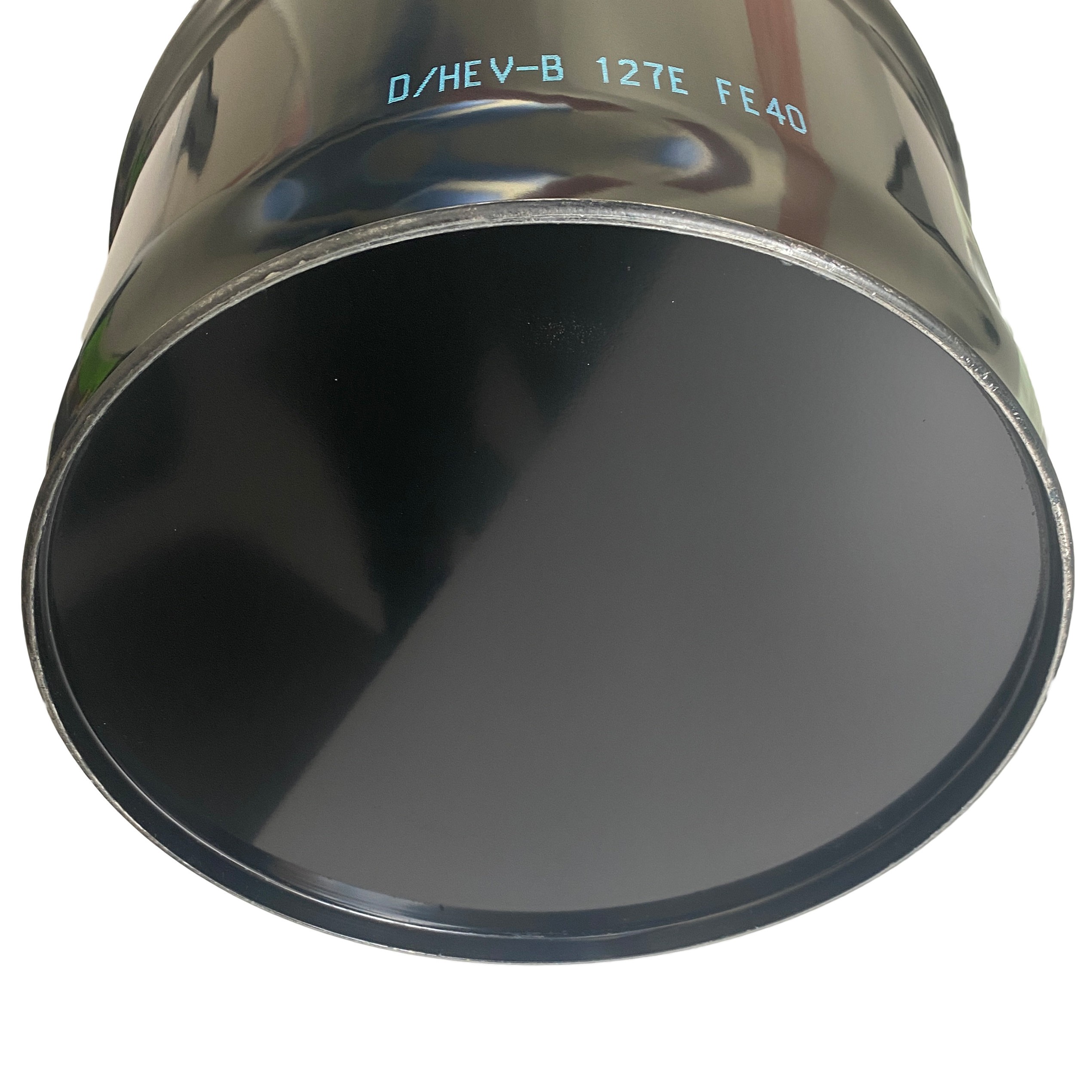 Stahlfass 60 Liter Deckelfass Tiefschwarz