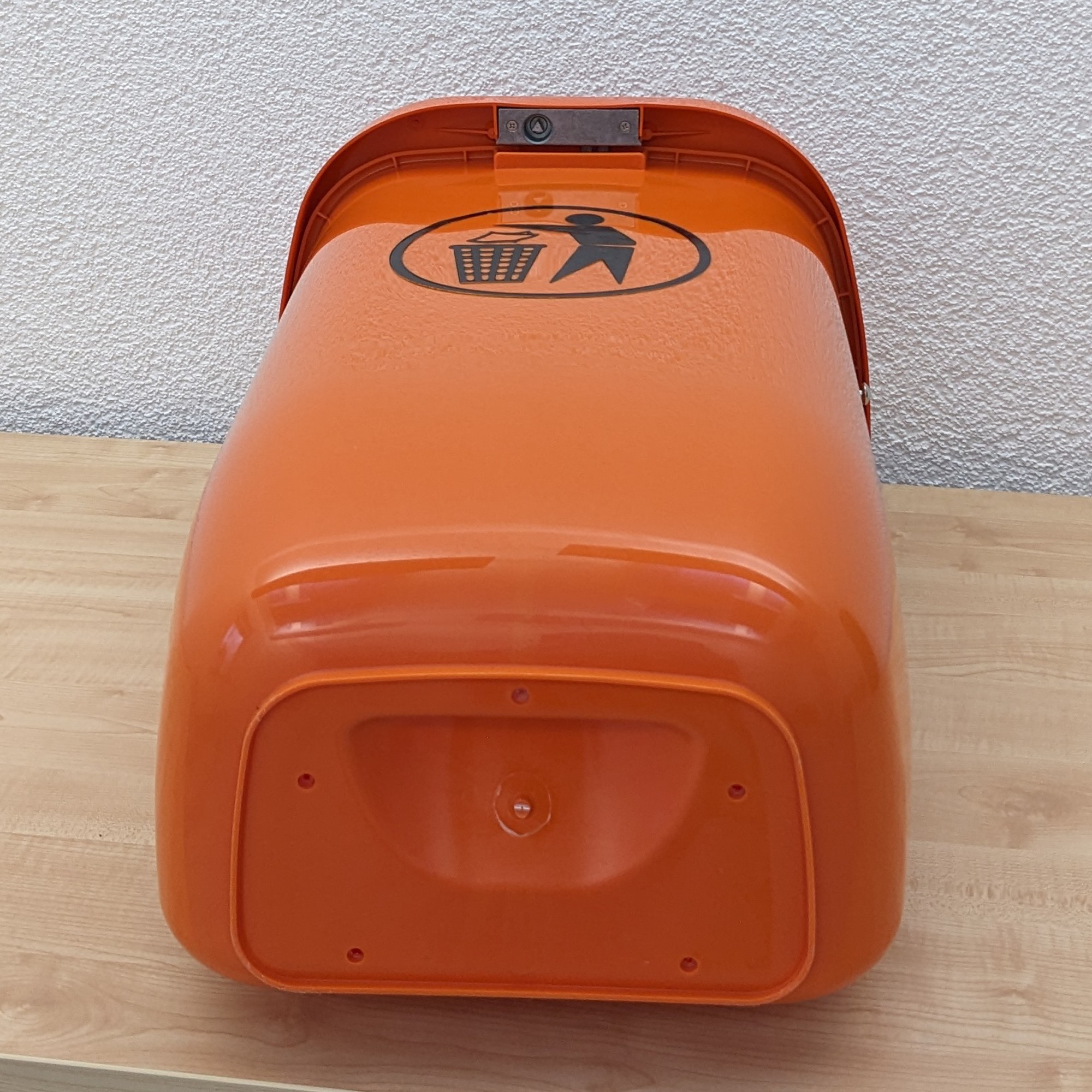 22293_weber_1d DIN Papierkorb Orange