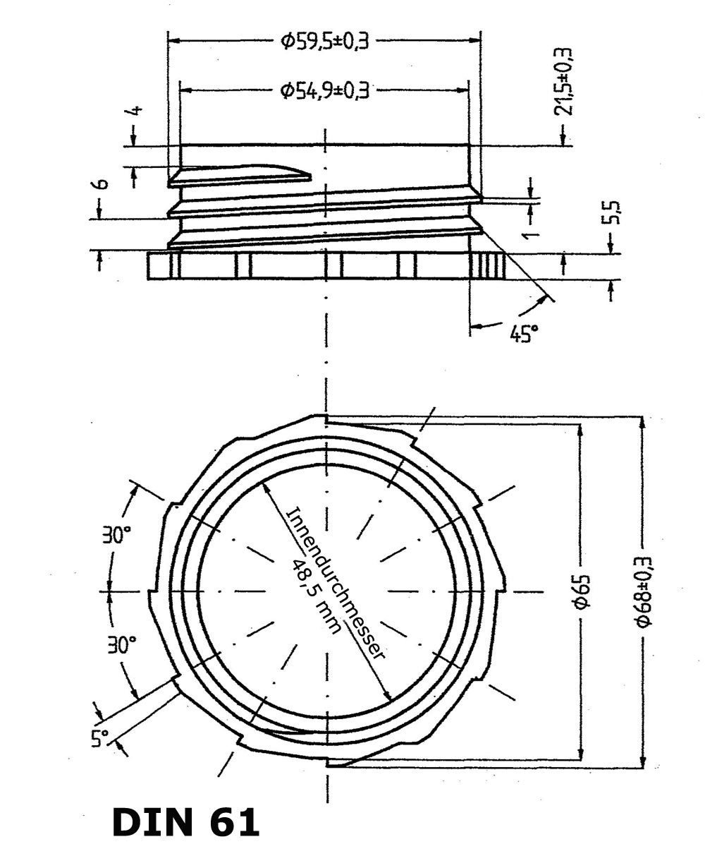 din61 15 Liter Kanister Natur