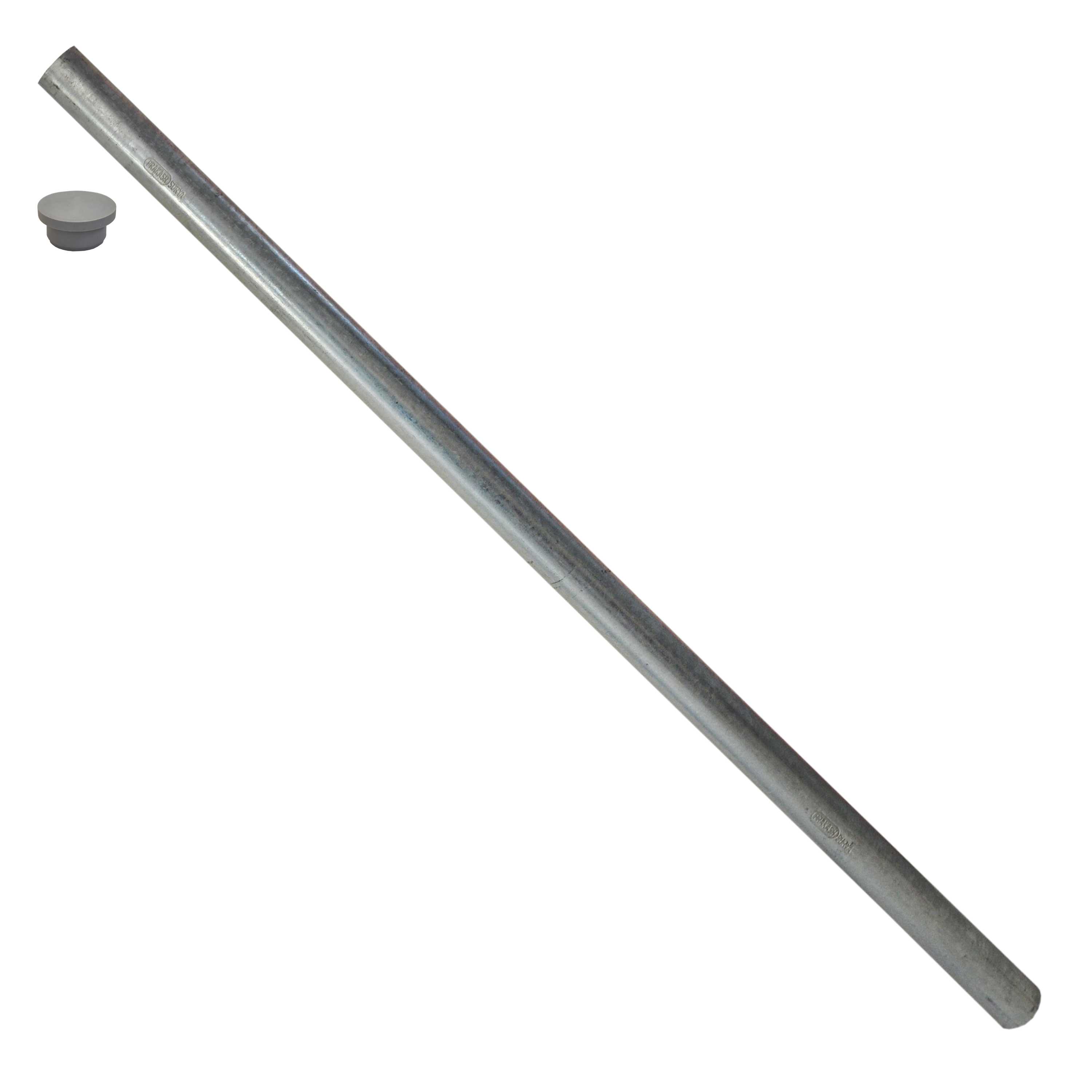 22439_galerieogZ9liondZvFR Befestigungsrohr verzinkt mit Abdeckkappe für Papierkorb