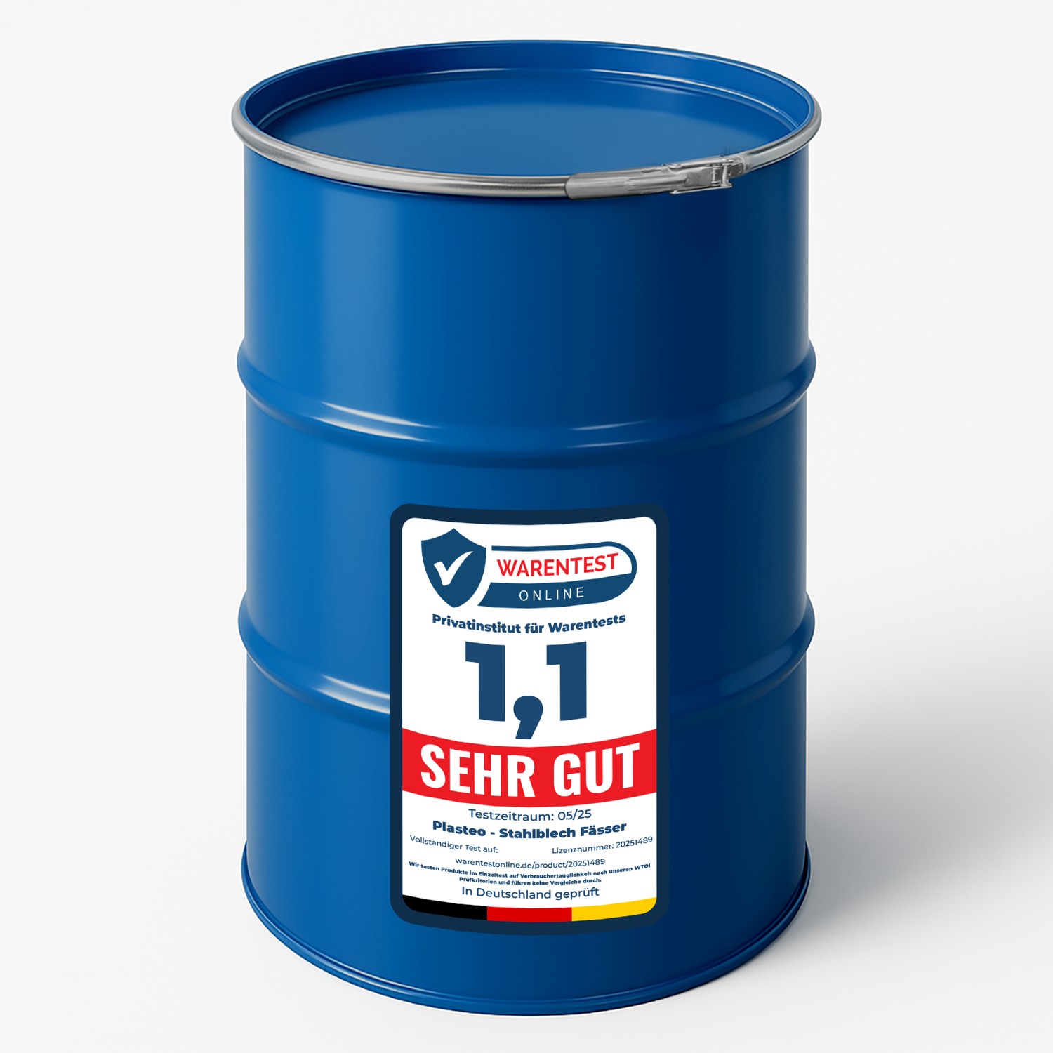 Deckelfass 213 Liter blau Deckelfass 213 Liter blau