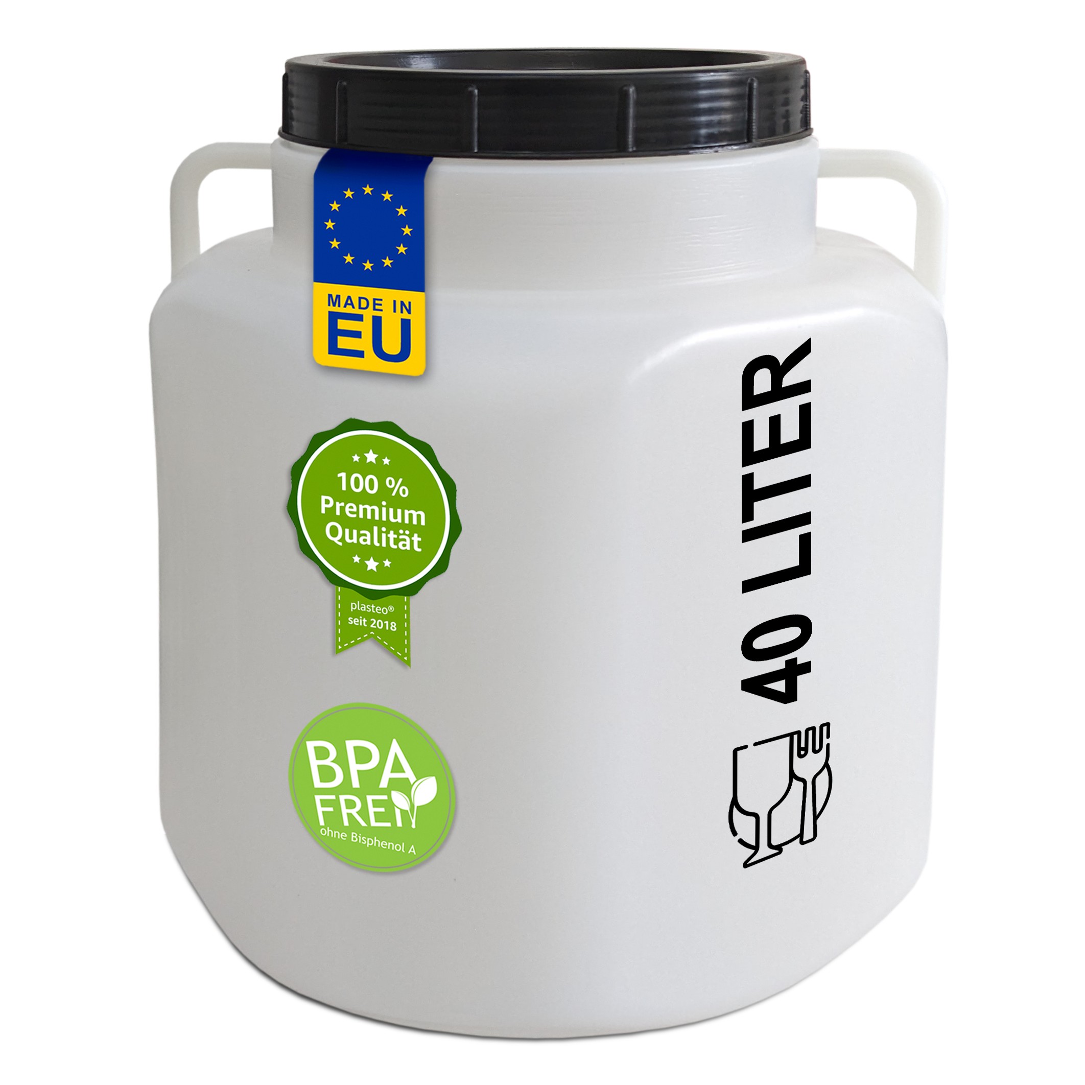 40 Liter Schraubdeckelfass eckig