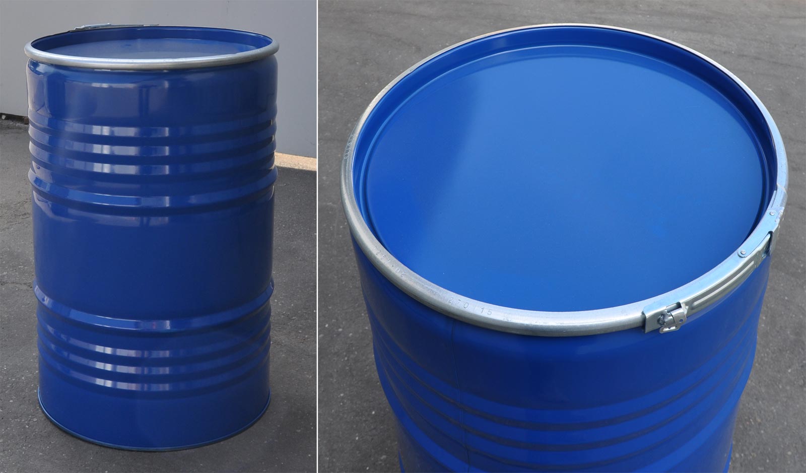 23031_1b Deckelfass 213 Liter blau