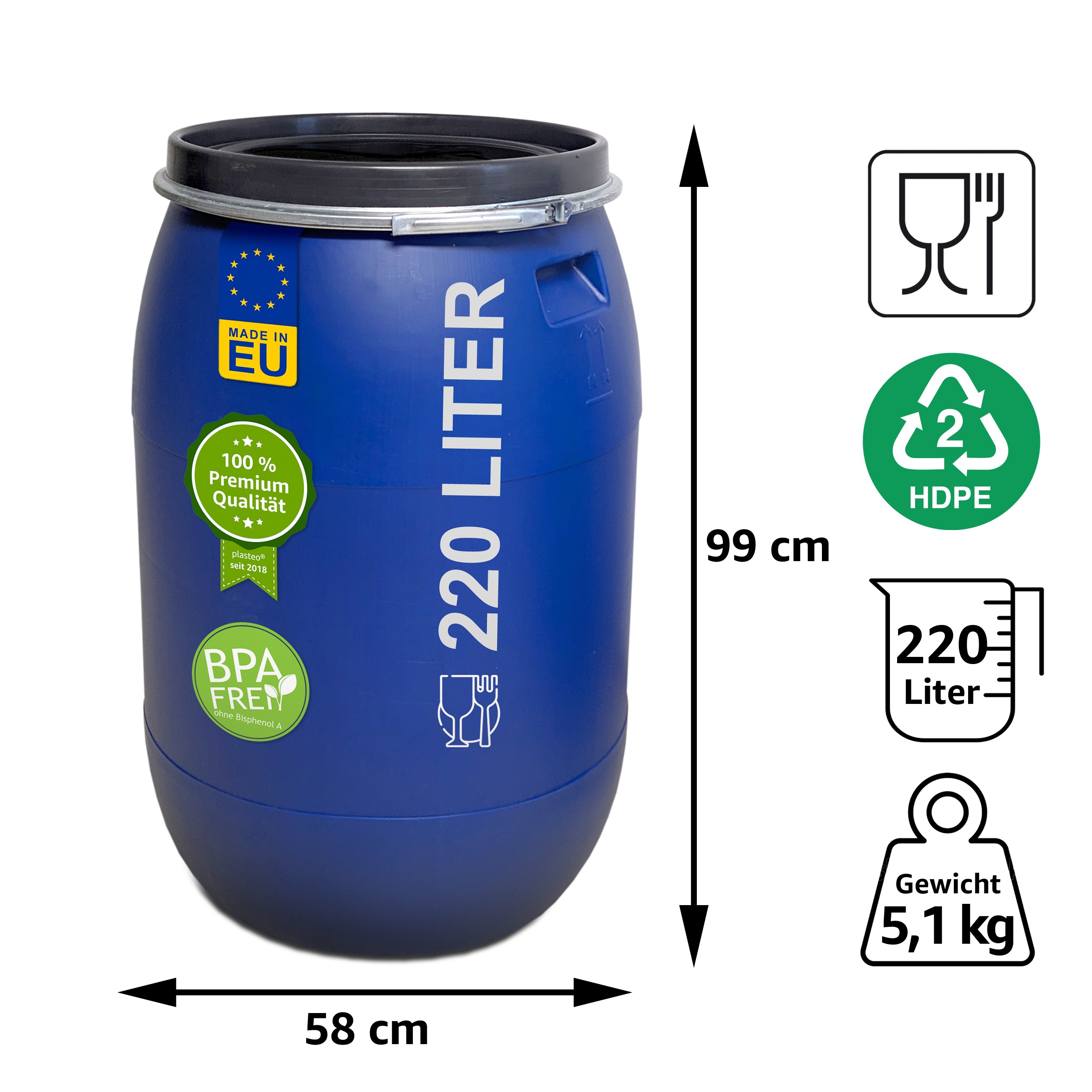 22500_abmessungen2 220 Liter Deckelfass Made in EU