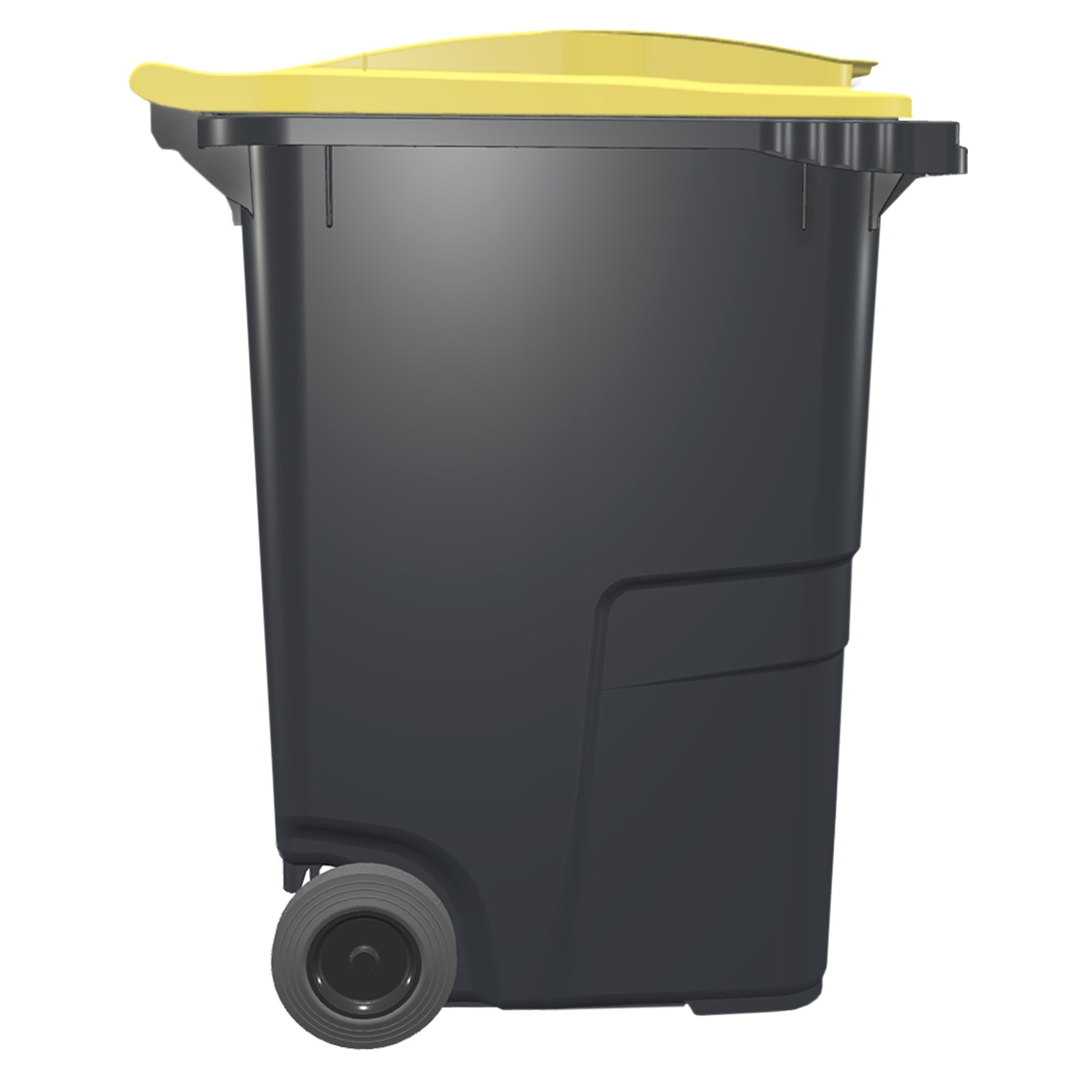 22290_1a SULO® MGB 360 Liter Mülltonne Grau mit Gelbem Deckel