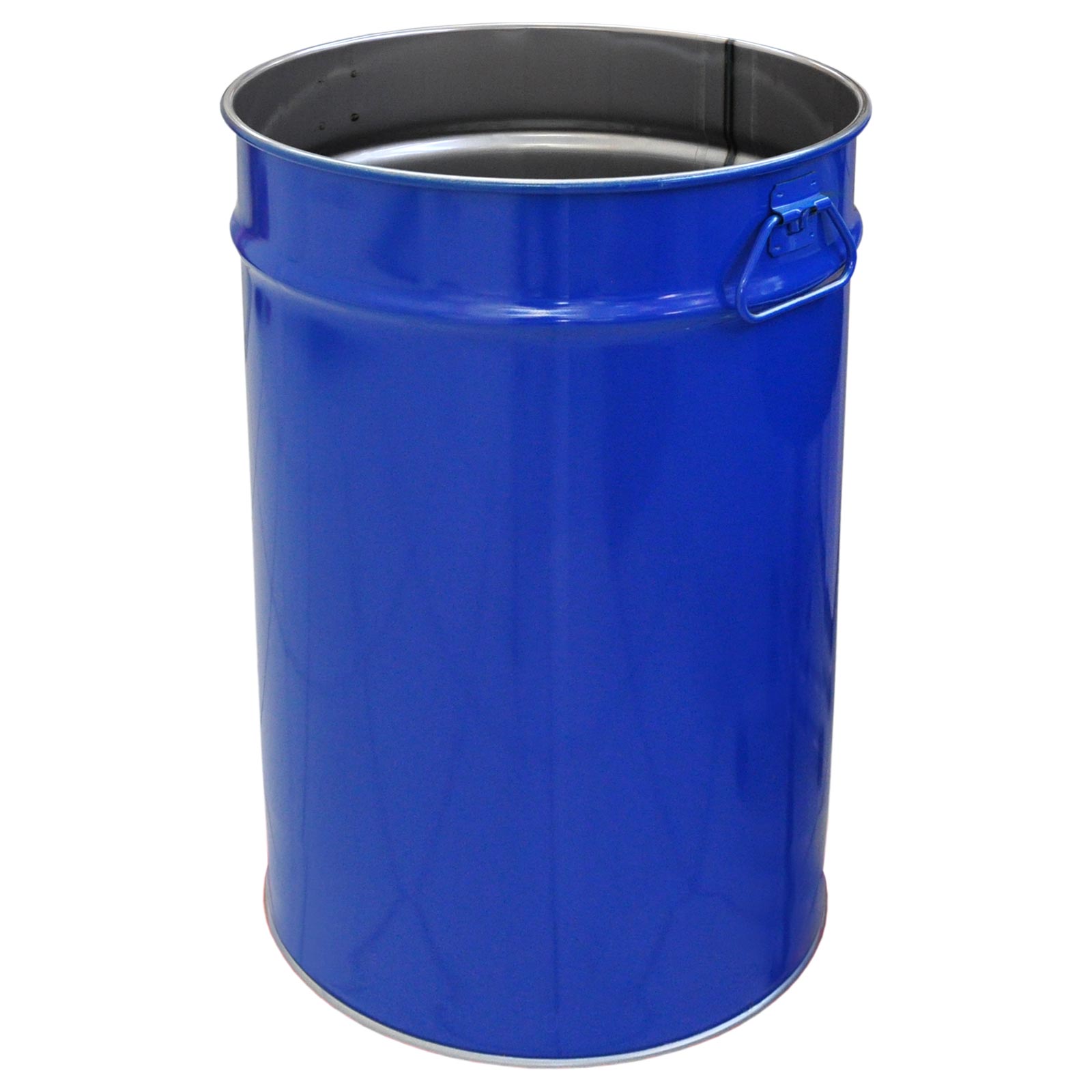 Stahlfass 60 Liter Deckelfass blau