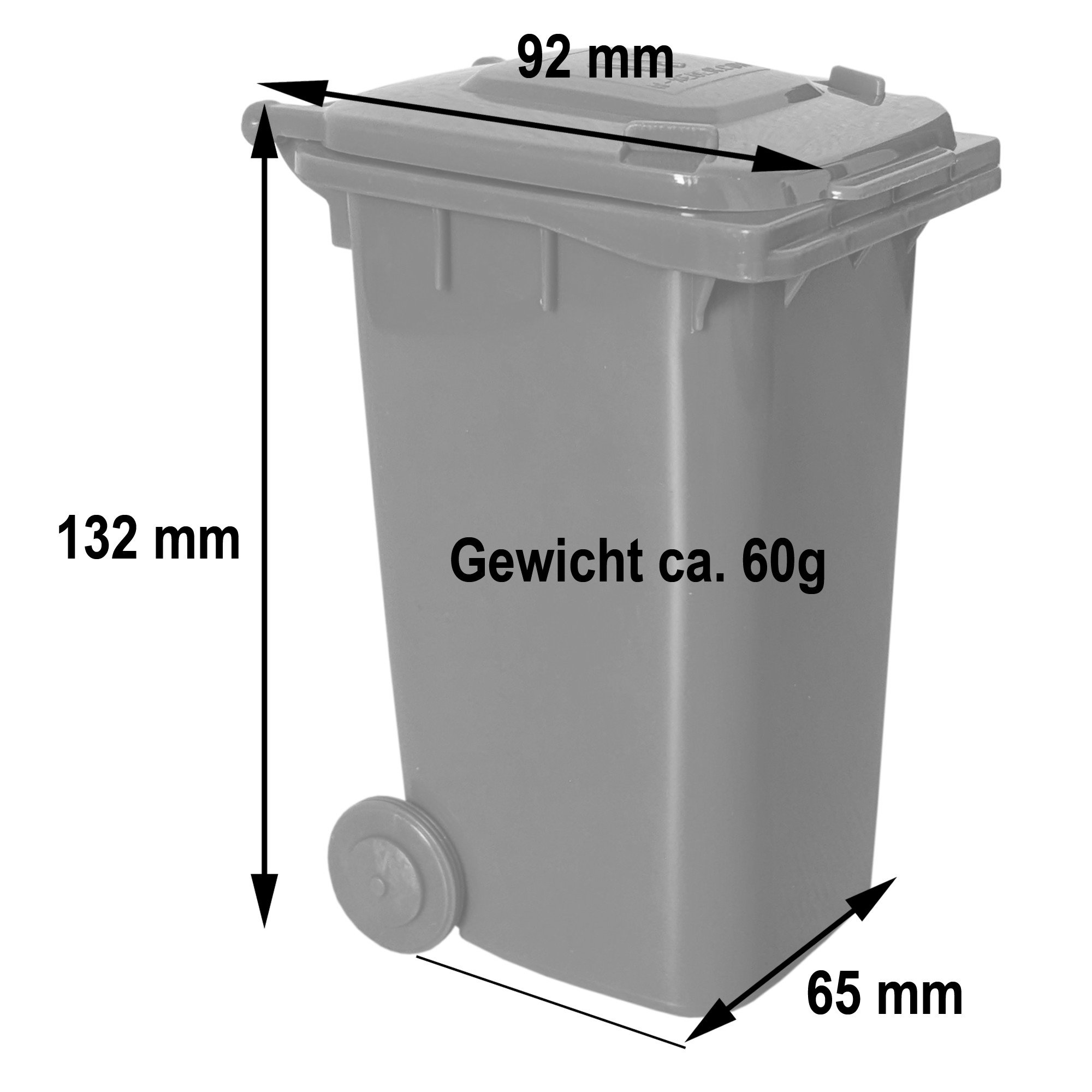 bemassungMFDCISYo11sEn WEBER Miniaturmülltonnen MGB240