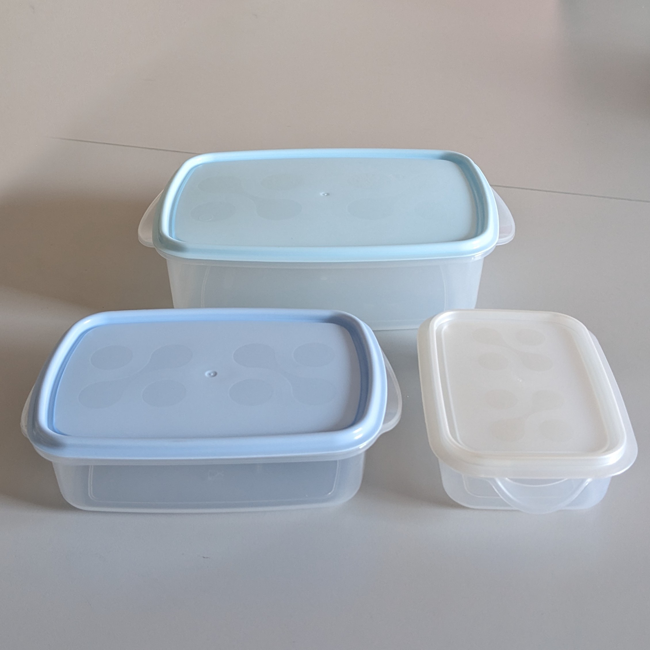 22564_1b 3er Set Lebensmitteldosen 0,45L + 1L + 2,2L