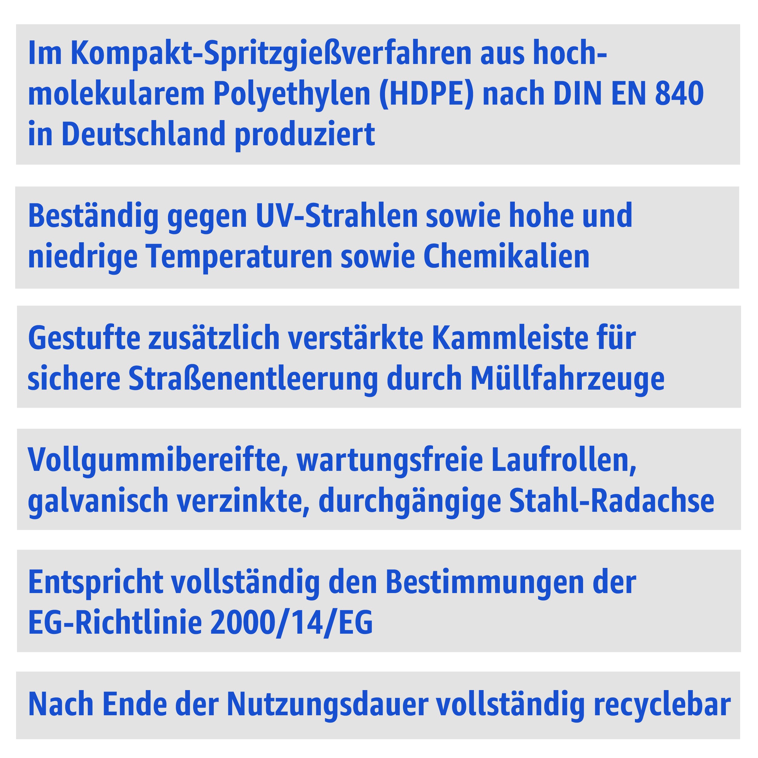 eigenschaftenXvt0X7qI0kQ8X MGB 240 Liter Mülltonne Grau - Made in Germany