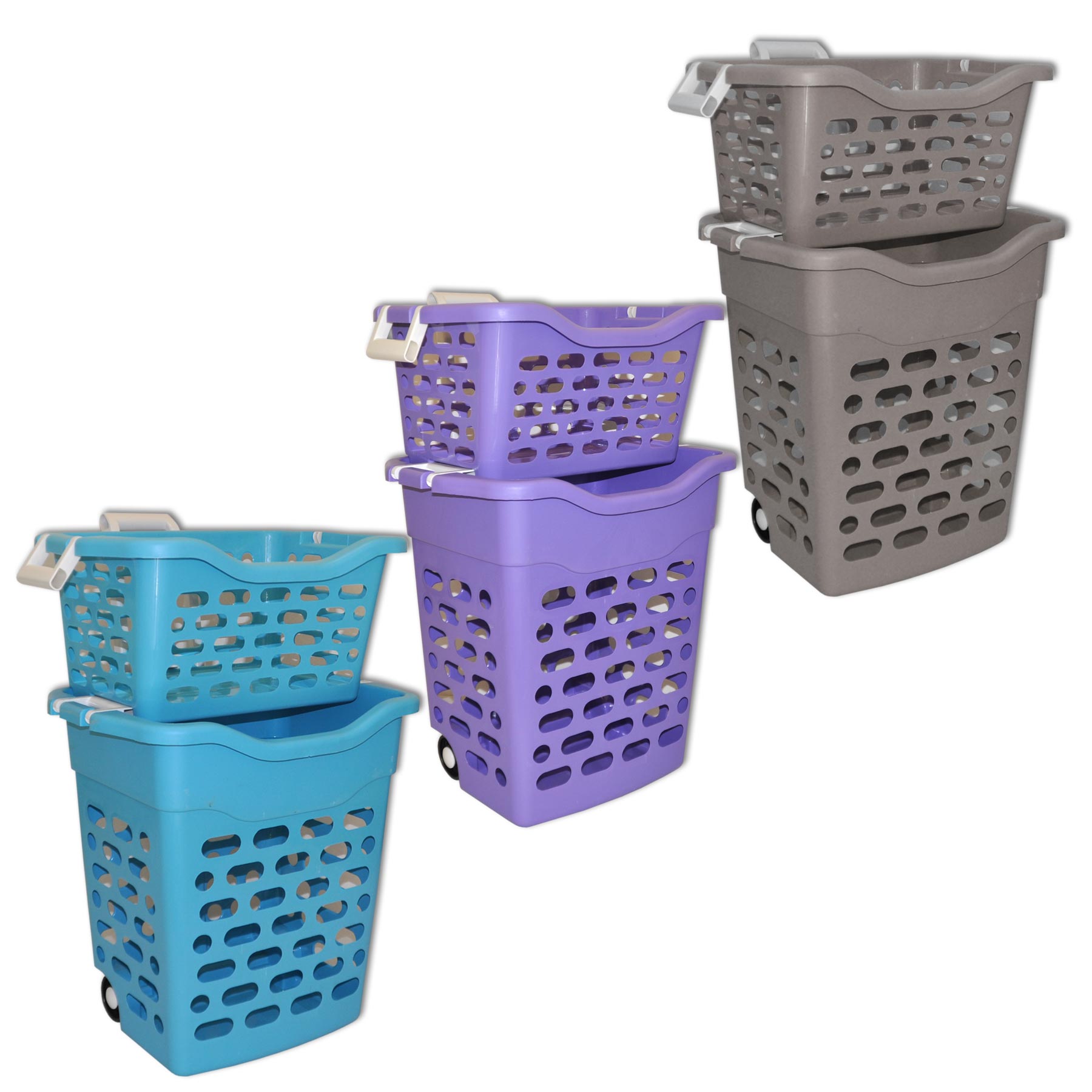 Wäschekorb fahrbar mit Einsatz