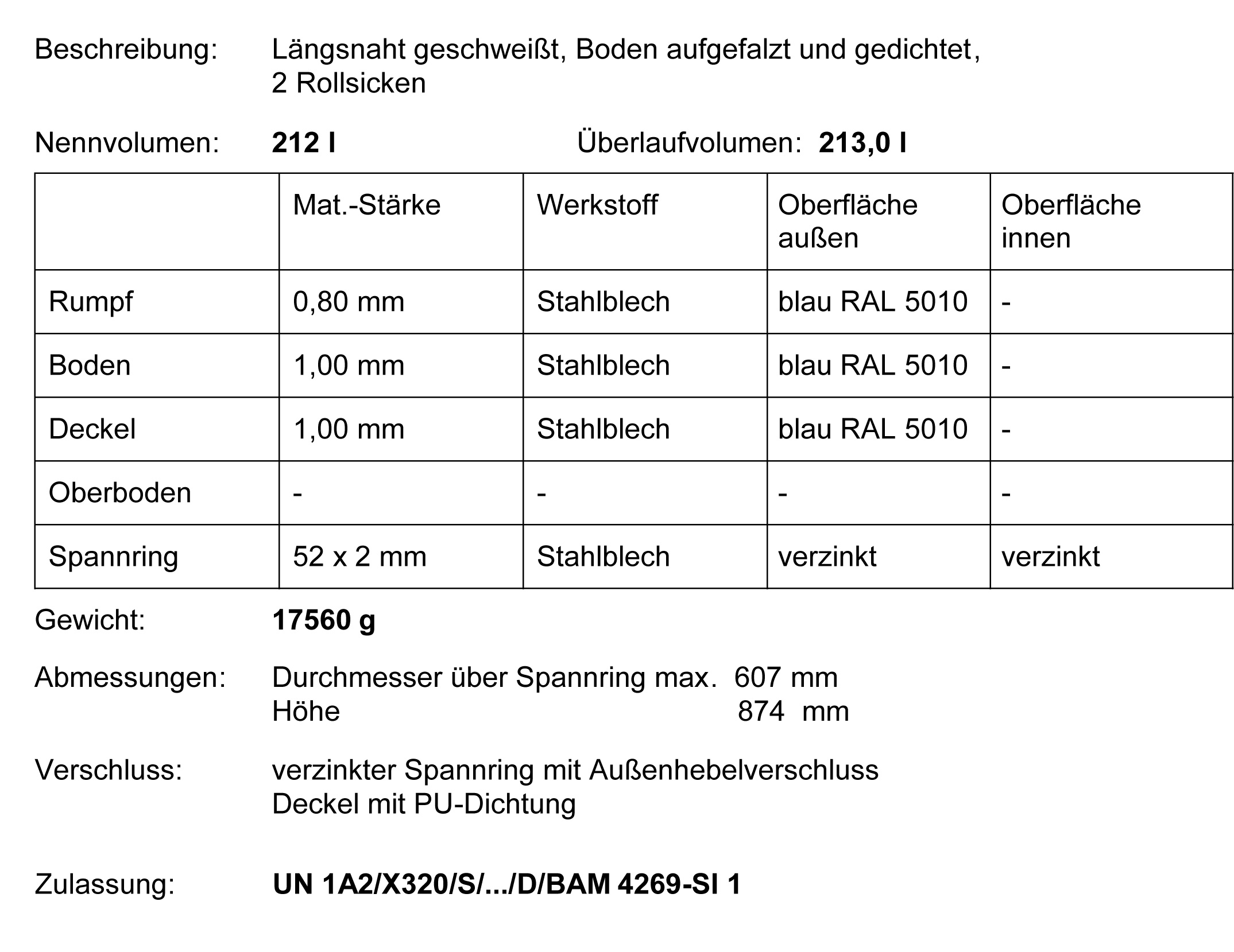 23031_1d Deckelfass 213 Liter blau